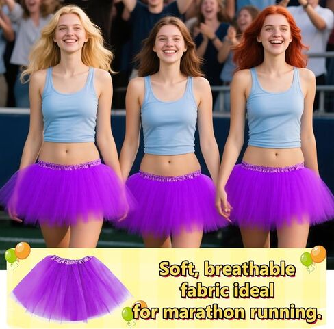 10Pcs Tutu Skirts,Adult Tulle Tutu Skirt,Elastic Tulle Tutus,3 Layer for 80s Cosplay Party Dance Costume,Multicolor in Kuwait