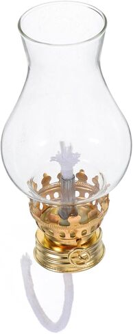 Vintage Kerosene Lamp Accessories with Glass Chimney and Metal Wick Adjuster 4.13X1.96 Inch Oil Lamp Replacement Parts for Indoor Home Decor and Emergency Lighting in Saudi Arabia