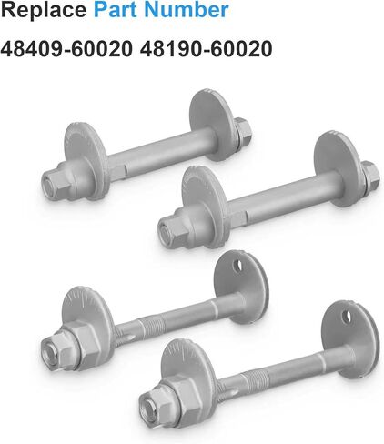 Lower Control Arm Cam Bolts Kit for Toyota Tacoma 4Runner FJ Cruiser 2003 2004 2005 2006 2007 2008 2009 2010 2011 2012 2013 2014 2015 03 04 05 06 07 08 09 10 12 13 14 15 48409-60020 48190-60020 in Kuwait