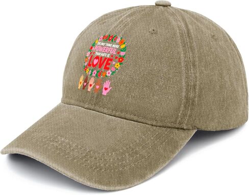 The Onlys Thing More Powerful Than Hates is Loves Hat for Mens Trendy Washed in Saudi Arabia