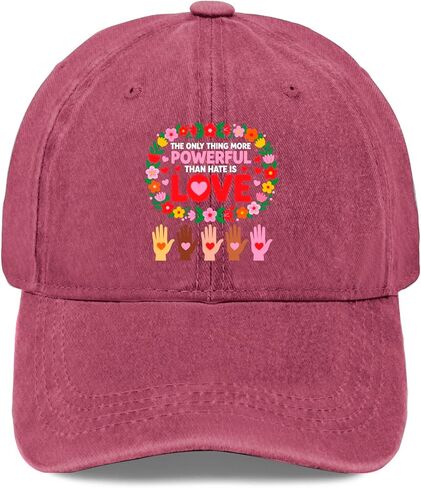 The Onlys Thing More Powerful Than Hates is Loves Hat for Mens Trendy Washed in Saudi Arabia