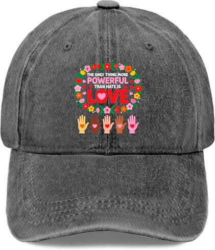 The Onlys Thing More Powerful Than Hates is Loves Hat for Mens Trendy Washed in Saudi Arabia