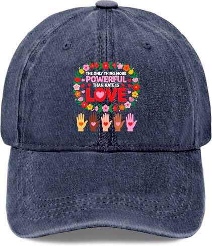 The Onlys Thing More Powerful Than Hates is Loves Hat for Mens Trendy Washed in Saudi Arabia