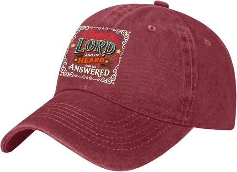 I Sought The Lord and He Heard and He Answered Hat for Men Cool Washed in Saudi Arabia