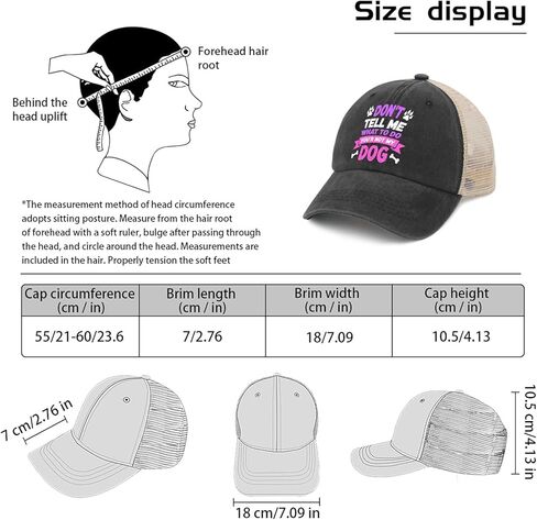 You Can't Tells me What to do, You're not My Dogs Hat for Women Fashion Washed in Saudi Arabia