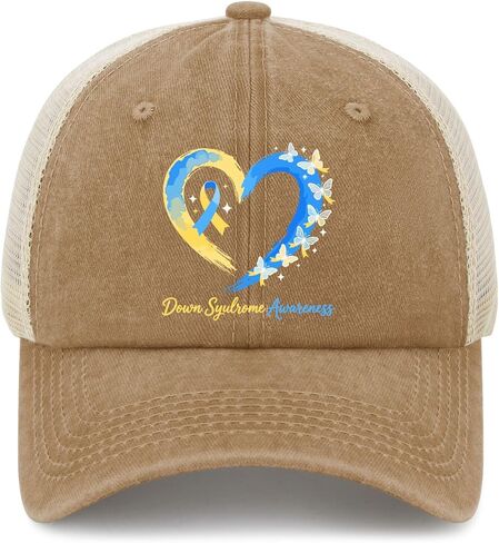 Butterflys Down Syndromes Awareness Hat for Women Cool Washed Distressed in Saudi Arabia