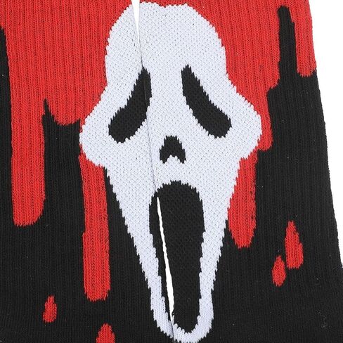 Bioworld Ghostface Bloody Mask Men’s Black Casual Crew Socks in Saudi Arabia