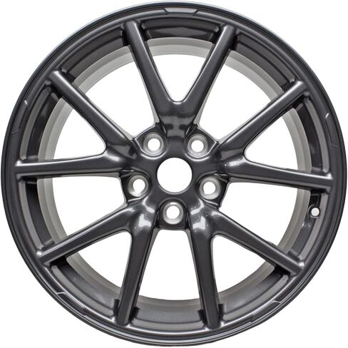 حافة عجلة جديدة من سبائك الألومنيوم باللون الرمادي الفحمي مقاس 18 × 8.5 بوصة مقاس 18 بوصة تناسب طراز Tesla 3 2017 2018 2019 2020 2021 باستثناء نماذج الأداء | ALY96276U35N in Kuwait