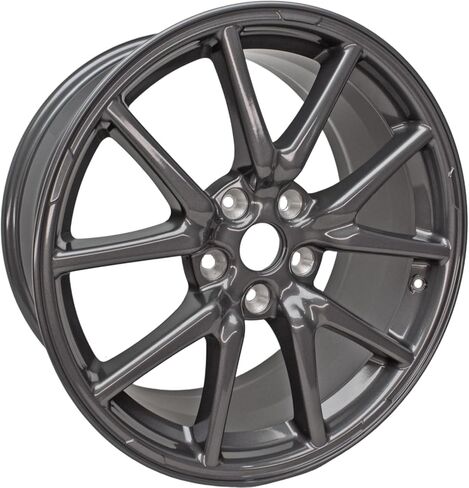 حافة عجلة جديدة من سبائك الألومنيوم باللون الرمادي الفحمي مقاس 18 × 8.5 بوصة مقاس 18 بوصة تناسب طراز Tesla 3 2017 2018 2019 2020 2021 باستثناء نماذج الأداء | ALY96276U35N in Kuwait