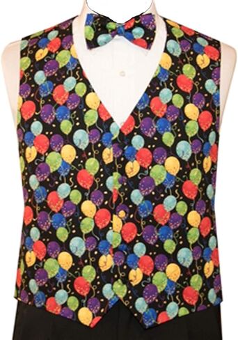 Rainbow Gold Balloons Vest and Bow Tie in Saudi Arabia