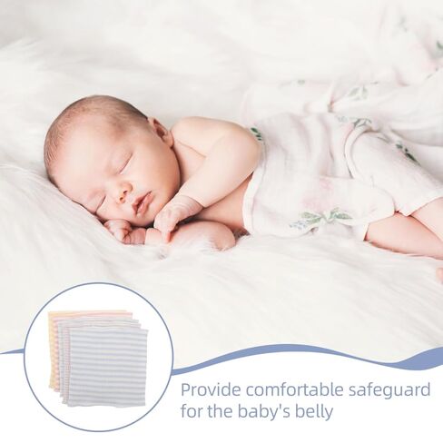 Totority Cotton Belly Circumference for Babies - Adjustable Soft Belly Button Band in Assorted Colors Comfortable Umbilical Cord Protector for Newborns in Saudi Arabia
