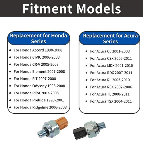 2 قطعة مستشعر ضغط ناقل الحركة 28600-P7Z-003 28600-P7W-003، مفتاح مستشعر ضغط الزيت 2ND-3RD Gear متوافق مع Honda Accord Odyssey Element Acura CL CSX MDX RSX RL TL TSX CR-V in Kuwait