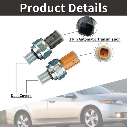 2 قطعة مستشعر ضغط ناقل الحركة 28600-P7Z-003 28600-P7W-003، مفتاح مستشعر ضغط الزيت 2ND-3RD Gear متوافق مع Honda Accord Odyssey Element Acura CL CSX MDX RSX RL TL TSX CR-V in Kuwait