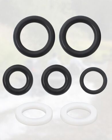 5 + 2 قطعة O-Ring جزء 3855081 للتهوية أو الصرف والجزء 3852045 Dipstick Outdrive Gearlube O-Ring يستبدل 955981 955974 مع 311598 غسالات نايلون متوافقة مع غطاء وقود فولفو بنتا وحشو in Kuwait