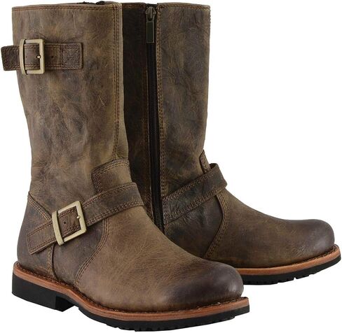 حذاء Milwaukee Leather MBM9064 للرجال ذو لون بني عتيق لركوب الدراجات النارية - 10 in Saudi Arabia