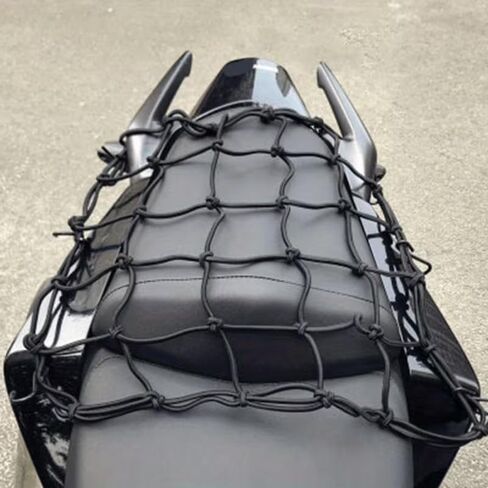 Motorcycle Cargo Net Elastic Helmet Net 30 * 30cm Adjustable Storage for Bikes Scooters in Saudi Arabia