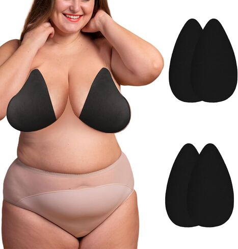 2 Pairs Invisible Breast Lift Tape Adhesive Sticky Push Up Bra Breast Lift Pasties for C-F Cup Large Breast in Saudi Arabia