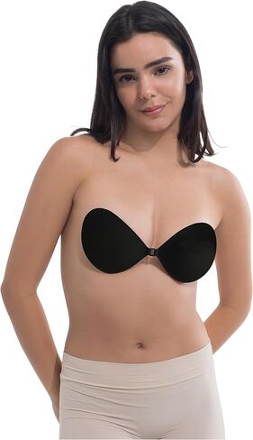 Sticky Bra Push Up | Invisible Adhesive Strapless Bra | Reusable Stick-On Bra for Backless Dress, Sweatproof Nude in Saudi Arabia