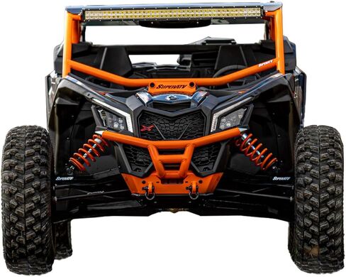 SuperATV Heavy Duty Boxed +4" Long Travel/Conversion Kit for Can-Am Maverick 64" X3 900 / Turbo/XDS (See Fitment) - Black - Complete Kit- (For Non-Smart -Lok Diffs) in Saudi Arabia