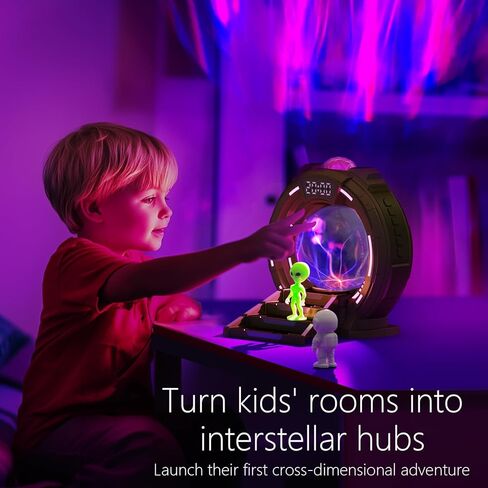 Astronaut Aurora Star Sky Projector,Plasma Globe Lamp/Star Light Projector for Children's Bedroom Sleep Aid Light,White Noise Bluetooth Music,Time Alarm Clock,Kids Room Decor,Christmas/Birthday Gift in Saudi Arabia