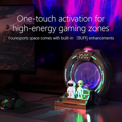 Astronaut Aurora Star Sky Projector,Plasma Globe Lamp/Star Light Projector for Children's Bedroom Sleep Aid Light,White Noise Bluetooth Music,Time Alarm Clock,Kids Room Decor,Christmas/Birthday Gift in Saudi Arabia