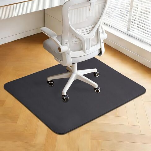 Office Chair Mat for Carpet, 36x48 Heavy Duty Hard Chair Mat Floor Protector for Carpet Hard Wood Floor - Black in Kuwait