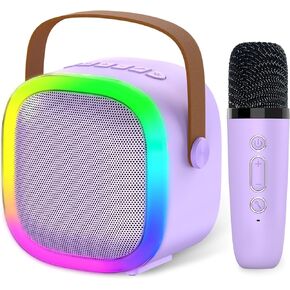 Karaoke Microphone Machine for Kids Adults, 4-12 Years Old Girls Christmas Birthday Gift for Girls and Boys, Karaoke Toys for Ages 4, 5, 6, 7, 8, 9, 10, 12 +Year Old Family Home Party (Blue)