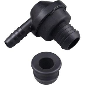 Amavoler Power Brake Booster Vacuum Check Valve with Grommet Fit for AUDI A1 A3 S3 8P VW Beetle Caddy 2k Golf 5 6 Jetta sportwagen Polo EOS Touran.OEM#:34331161300,030103175B.