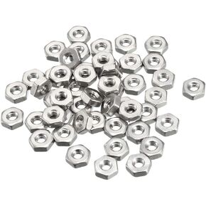 uxcell Hex Nuts, 6#-32 Fine Thread Hexagon Nut, Stainless Steel 304, Pack of 50 in Saudi Arabia
