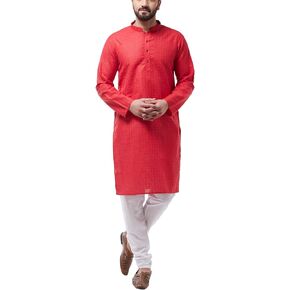 Sojanya (Since 1958, Men's Cotton Kurta & Churidar Pyjama Set