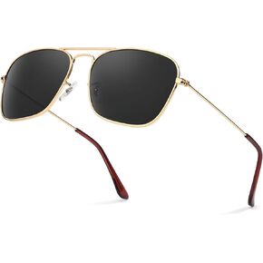 Myiaur Classic Aviator Sunglasses for Men Women, Retro Trendy Driving Sun Glasses, Polarized Shades, UV400 Protection