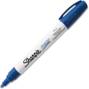 Sharpie Oil-Based Paint Marker - Medium Marker Point Type - Blue Ink - 1 Each Each