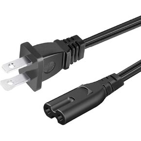 Power Cord Replacement for TCL Roku Smart LCD HD 32" 40" 42" 43" 48" 50" 55" 60" 65" Inch TV AC 8.2ft 2 Prong Power Cord Supply Cable