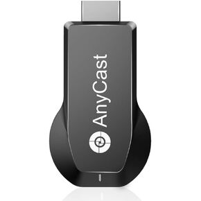 4K/1080P Anycast M100 Wireless Display Adapter, SmartSee WiFi Display Dongle HDMI Screen Mirroring Dual Core H.265/HEVC Decoder HD TV Stick Without Switching Miracast Airplay DLNA Support 4K 1080P