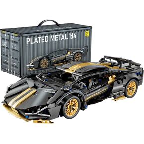 Chodia Sport Race Car Building Block Sets for Adults Boys,Black Racing Supercar Toys Kits Collectible 1:14 MOC Model Construction Birthday Gifts for Men Teens Age 8-12 12-16,8 9 10 11 12 13 14 14+