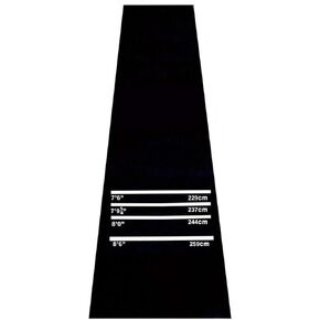 Nisorpa Dart Floor Mat Dart Board Mat with Throw Start Line Professional Target Mat Rubber Soft Tip Darts Games Heavy Duty Carpet Non Slip Shot Dart Points and Flooring Protector 9.8 x 2 Feet