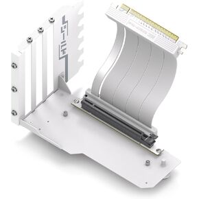 EZDIY-FAB Vertical GPU Mount with High-Speed PCIE 4.0 Riser Cable, Shield Series, 115mm/4.52in Flexible Extension, 90 Degree Connector, Only Compatible to Full-Opened PCIe Slots-Black-YIHPI344