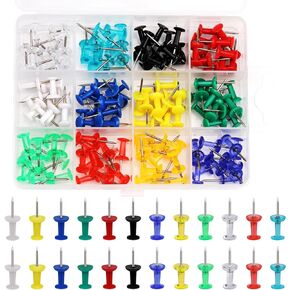 1050Pcs Colorful Thumb Tacks, Push Pins Tacks, Assorted Colors Thumb Tacks, Steel Point Colorful Bulletin Board Pins for Photos,Tags,Cork Board,Bulletin Board Decorations, Office and Home