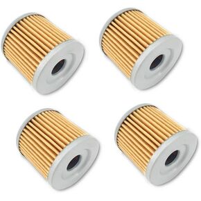 Gewxgzo Oil Filter KN-139 Fit for Arctic Cat DVX400 KFX400 Suzuki LTZ400 LTR450 DRZ400 Kawasaki KFX400 KLX400R KLX400SR(4 Pack)