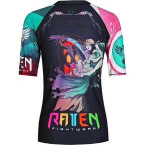Raven Fightwear Women's The Candy BJJ Rash Guard Short Sleeve MMA Black