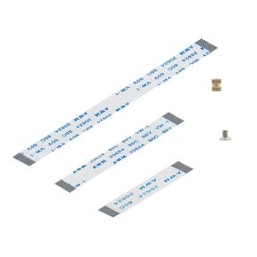 Geekworm 16Pin 0.5mm Pitch PCIe FFC Ribbon Cable Set 30mm/50mm/80mm for Raspberry Pi 5 & PCIe to NVMe SSD Adapter