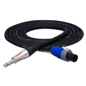 Hosa SKT-203Q Edge Speaker Cable, Neutrik speakON to 1/4 in TS, Black, 3 ft