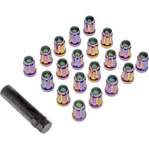 Dorman 711-255G Neo-Chrome Spline Drive Lock Set 1/2-20 Compatible with Select Models, 20 Pack