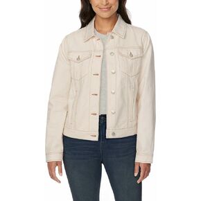 Buffalo David Bitton Womens Classic Denim Jacket (as1, alpha, m, regular, regular, Eggshell)