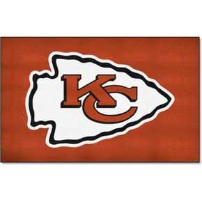 FANMATS 28766 Kansas City Chiefs Ulti-Mat Rug - 5ft. x 8ft. | Sports Fan Area Rug, Home Decor Rug and Tailgating Mat - Chiefs Primary Logo