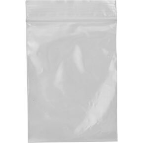 Beadaholique 3 by 4-Inch 100 Self Sealing Zipline Brand Bags, Clear