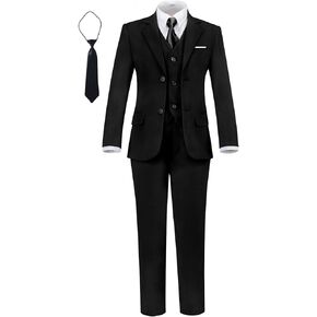 Boys' Suits Slim Fit 5 Pieces, Boys Formal Suit Set, Slim Fit Boy Suit, Wedding Suit Ring Bearer Suits, Boy Suits in Kuwait