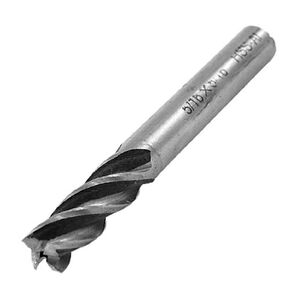 uxcell 1/2" x 1/2" 4 Flute Straight Shank HSS Spiral End Mill Milling Cutter