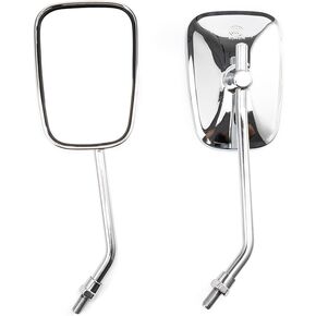 Rectangular Bike Mirror Aluminum Alloy Cycling Reflector Wide Angle Tricycle Quad Motorcycle Scooter Rearview Left Right Mirror