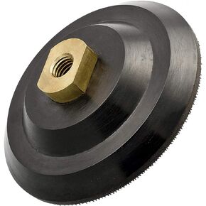 GP12728 Hook and Loop Rotary Backing Pad with Water Feed Hole, 5/8''-11 Thread/Diameter 5 inch